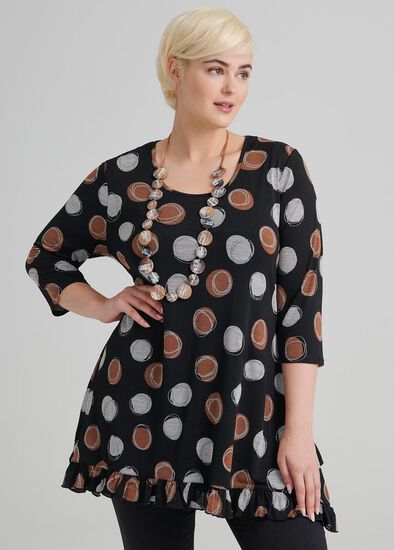 Plus Size Cafe Noir Tunic