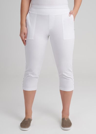 Plus Size Trapeze Weekender Crop Pant