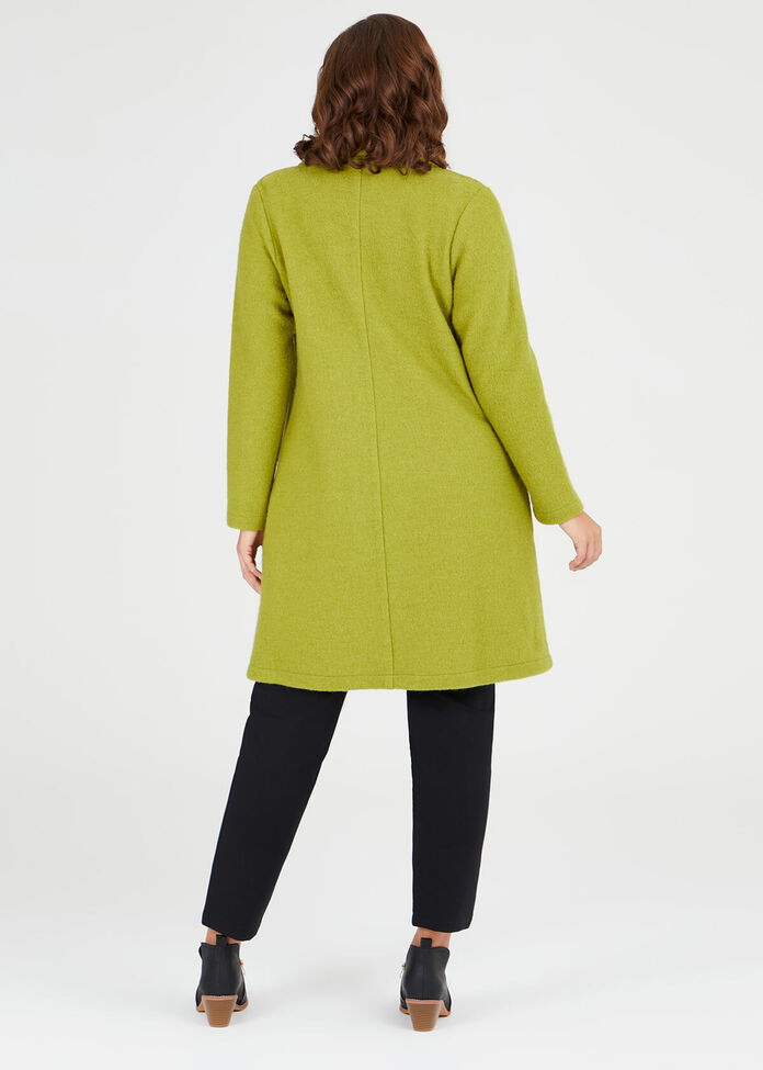 Morgan Boiled Wool Coat, , hi-res