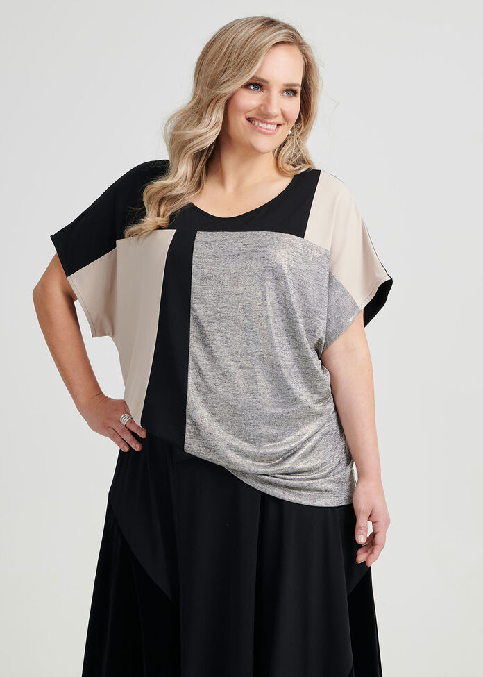 Alice Spliced Shell Top, , hi-res