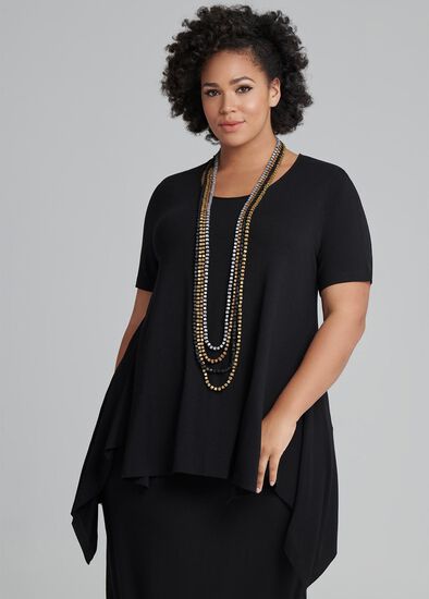 Plus Size S/slv Instinct Bamboo Top