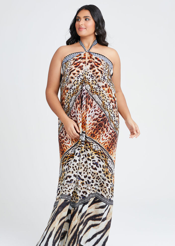 Wild Side Viscose Dress, , hi-res