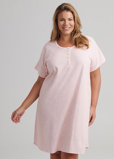 Plus Size Pastel Spot Nightie