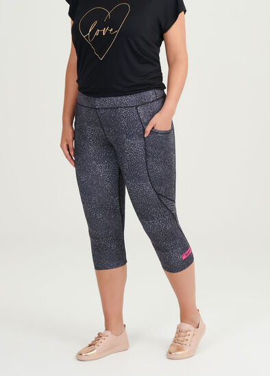 Plus Size Mono Active Crop Legging