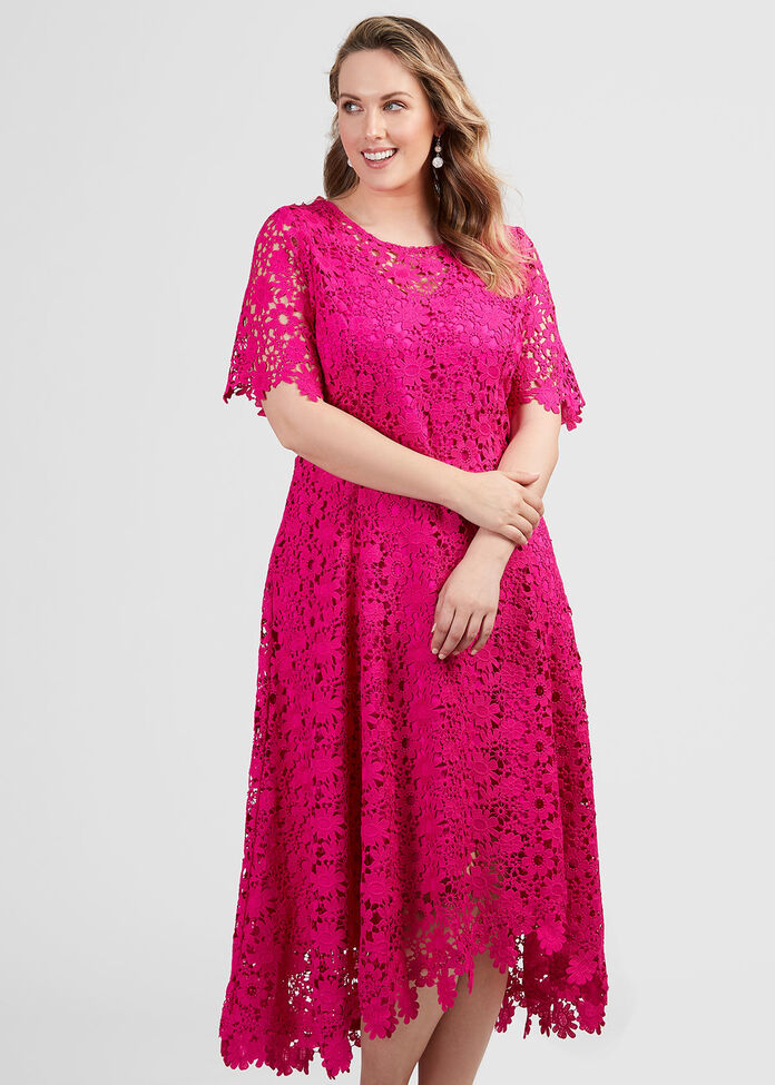 Guipure Lace Dress, , hi-res