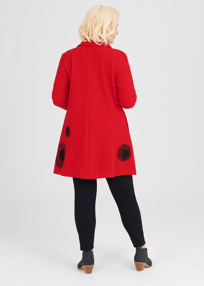 Frankie Boiled Wool Coat, , hi-res