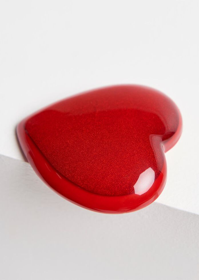 Fire Up Heart Brooch, , hi-res