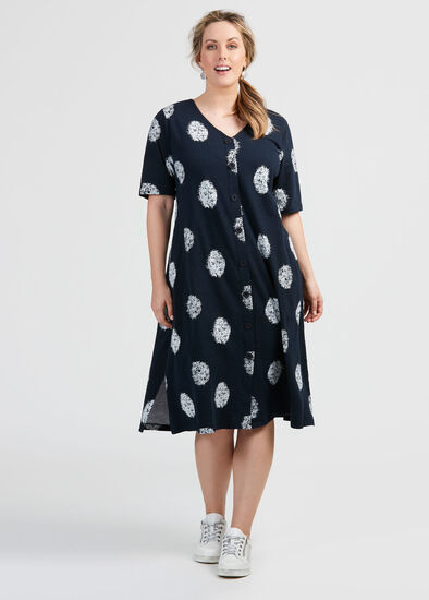 Plus Size Cotton Ella Spot Dress