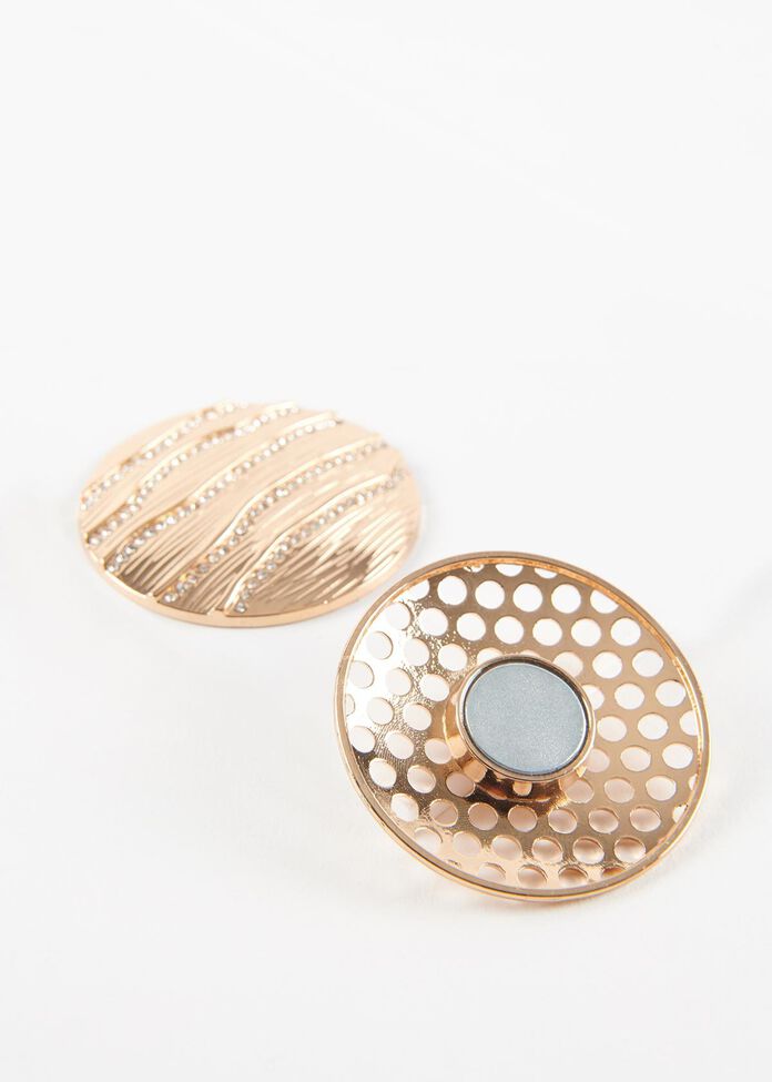 Glimmer Disc Brooch, , hi-res