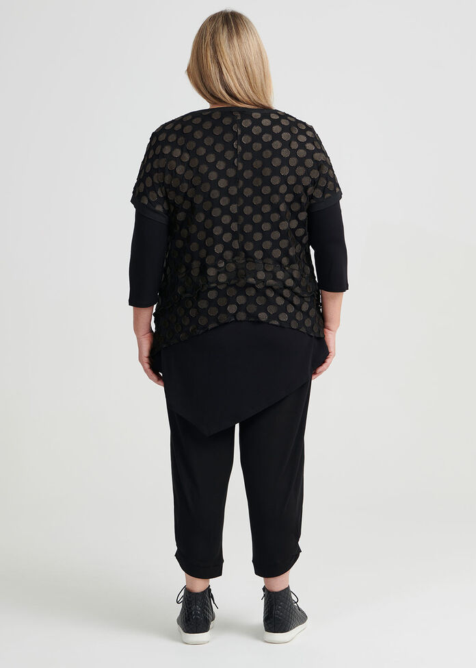 Shira Spot Mesh Top, , hi-res