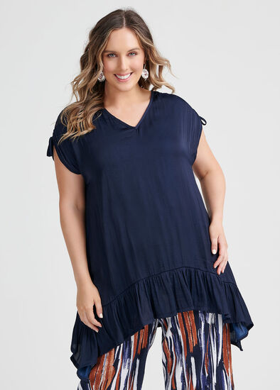 Plus Size Luxe Blue Lady Tunic