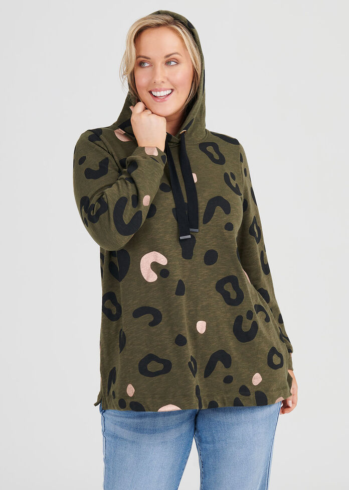 Abstract Animal Hoodie, , hi-res