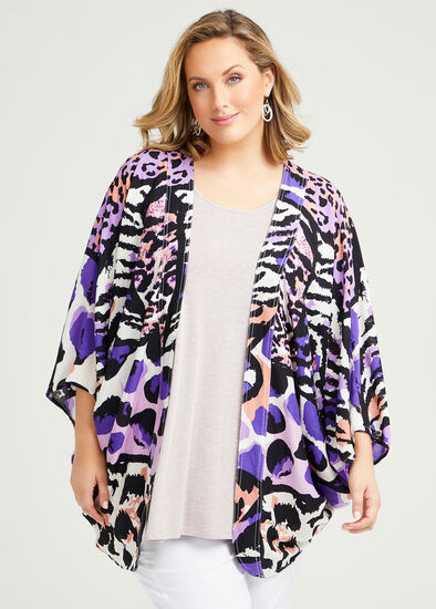 Purple Animal Shrug