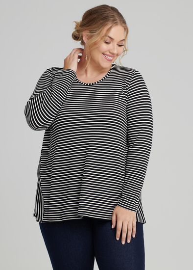 Plus Size Retreat Stripe Top