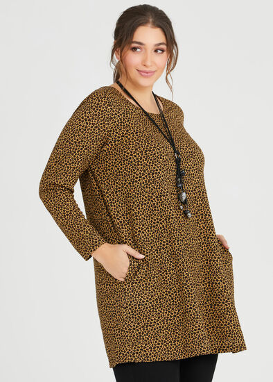 Plus Size Bamboo Ponte Leo Tunic