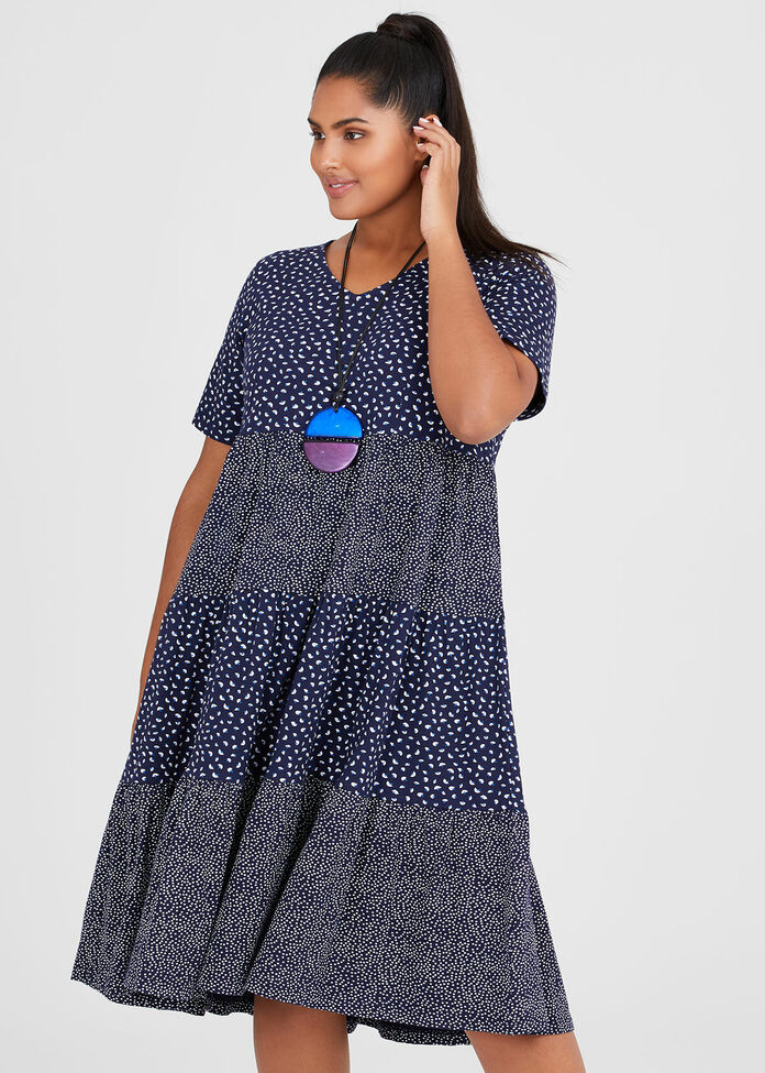 Organic Cotton Spot Dress, , hi-res