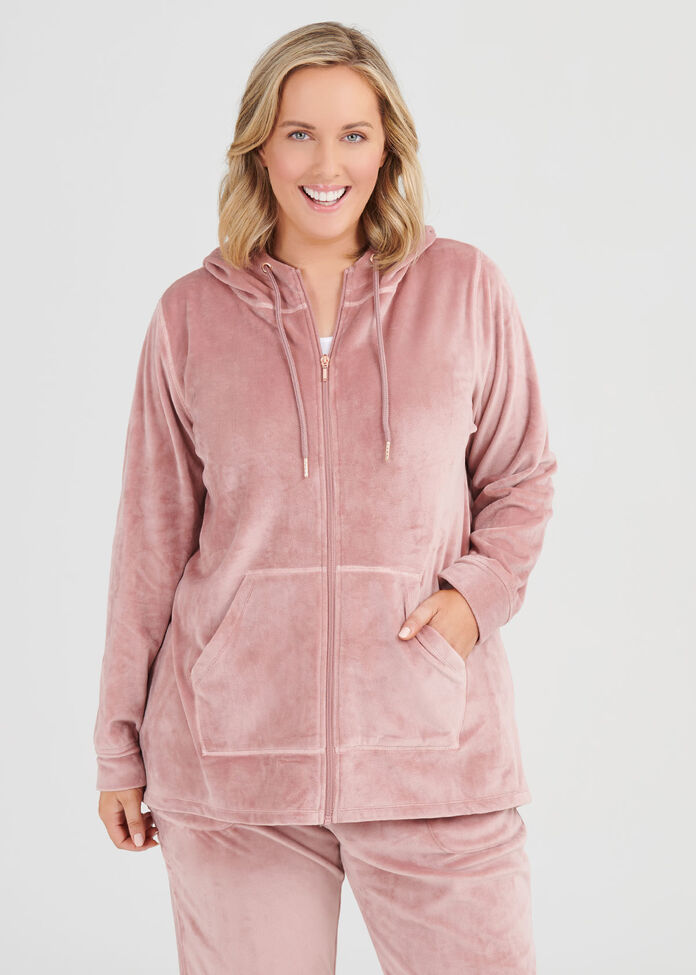 Plush Lounge Zip Hoodie, , hi-res