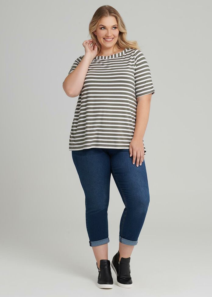 Whisper Stripe Top, , hi-res