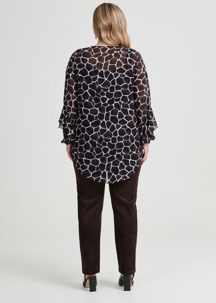 Eliza Giraffe Print Blouse, , hi-res