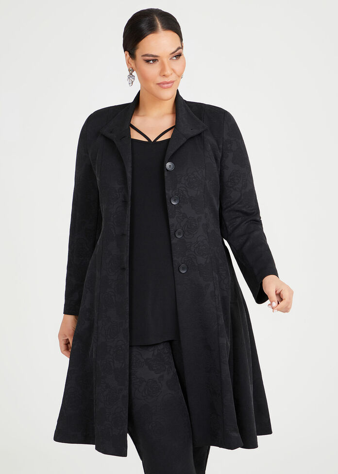 Bacarra Jacquard Opera Coat, , hi-res