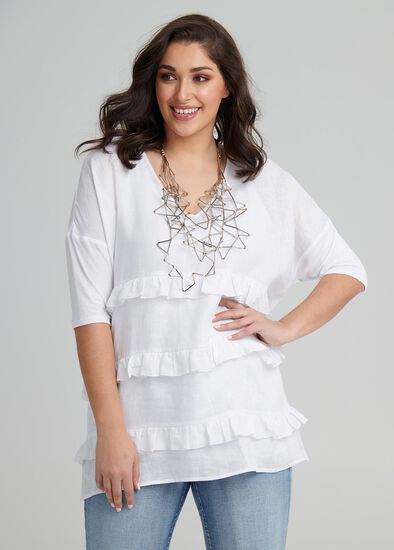 Plus Size Linen Salma Tunic