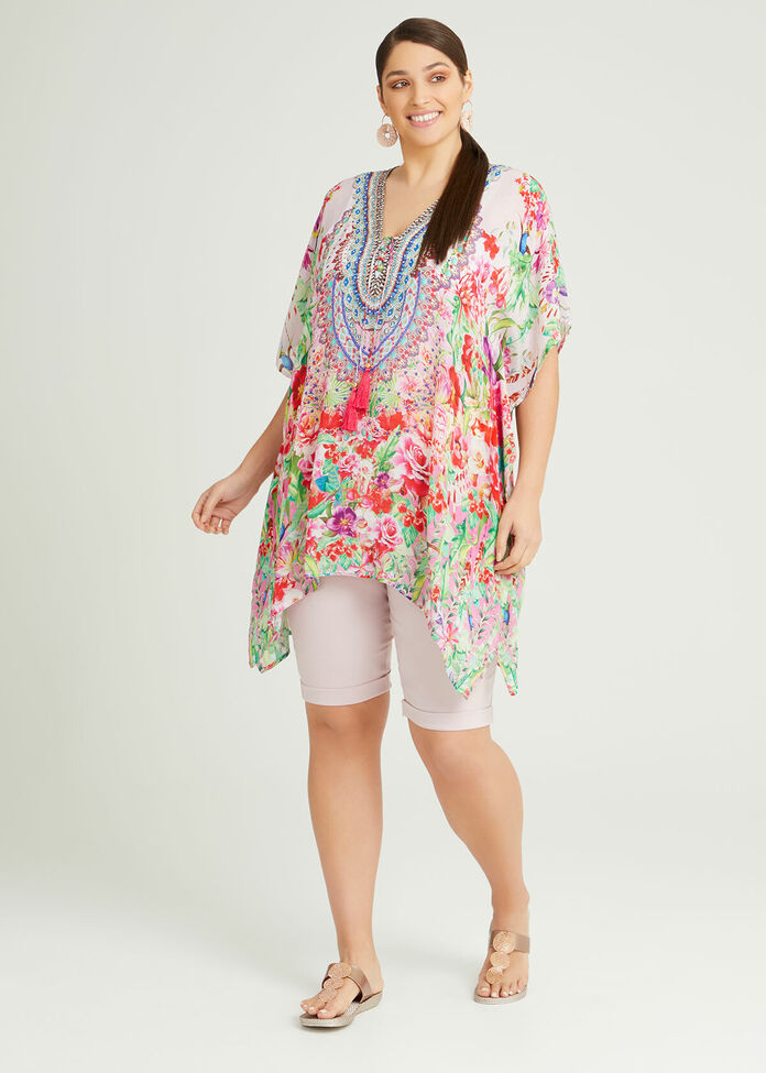 Natural Summer Fun Kaftan, , hi-res