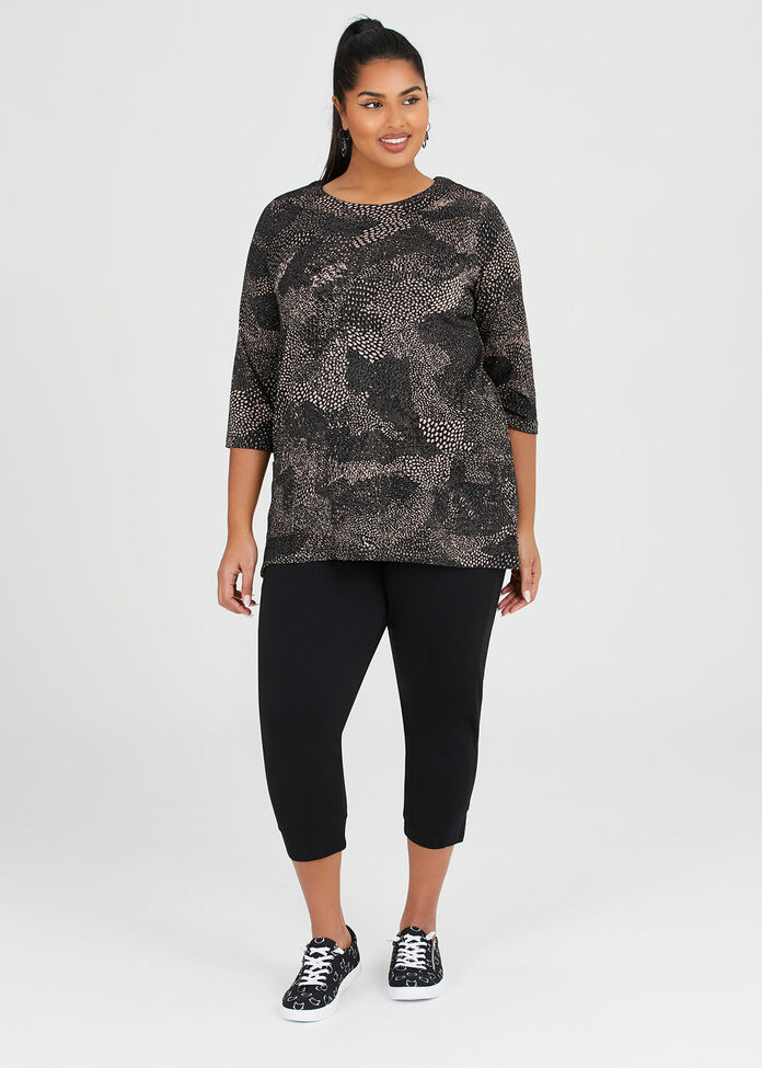 Jacquard Knit Top, , hi-res