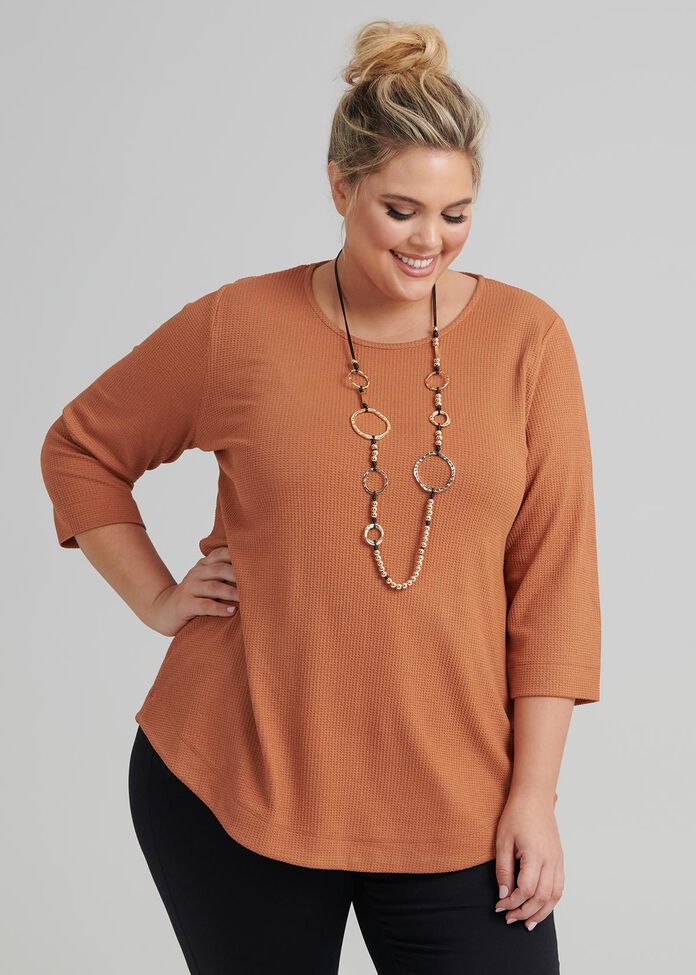 Staple Curved Hem Top, , hi-res