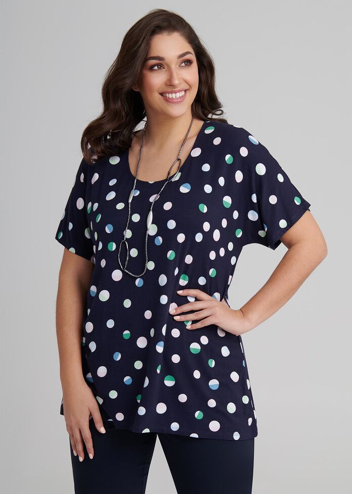 Multi Spots Bamboo Top, , hi-res