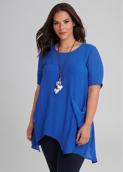 Plus Size Spliced Tunic