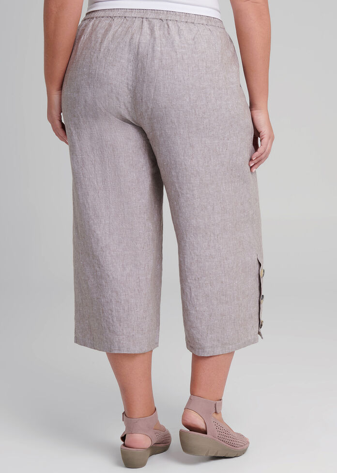 Linen Breeze Crop Pant, , hi-res