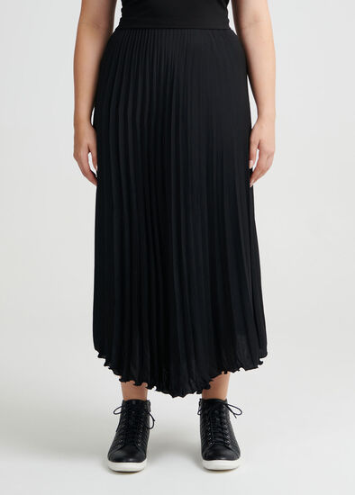 Plus Size Sunray Pleat Skirt