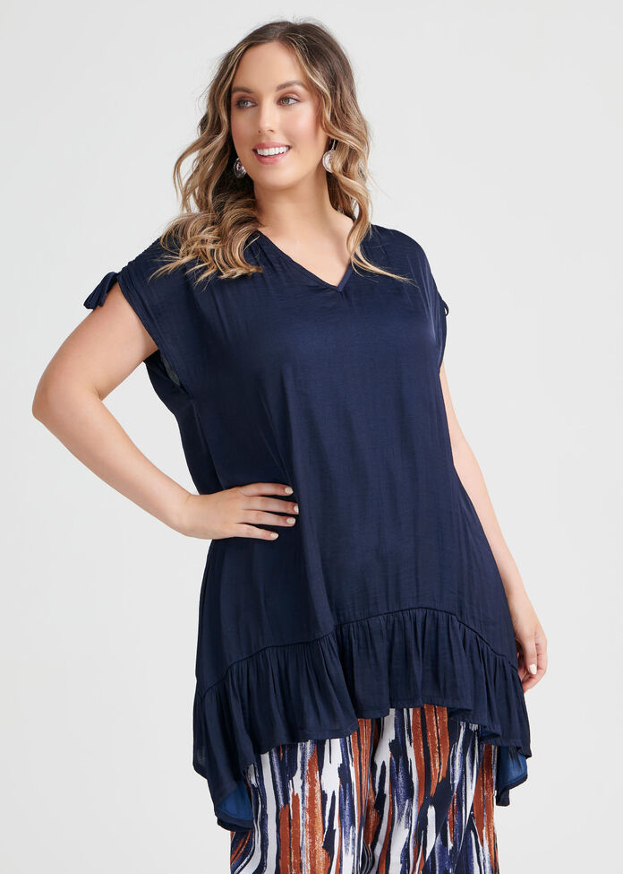 Luxe Blue Lady Tunic, , hi-res