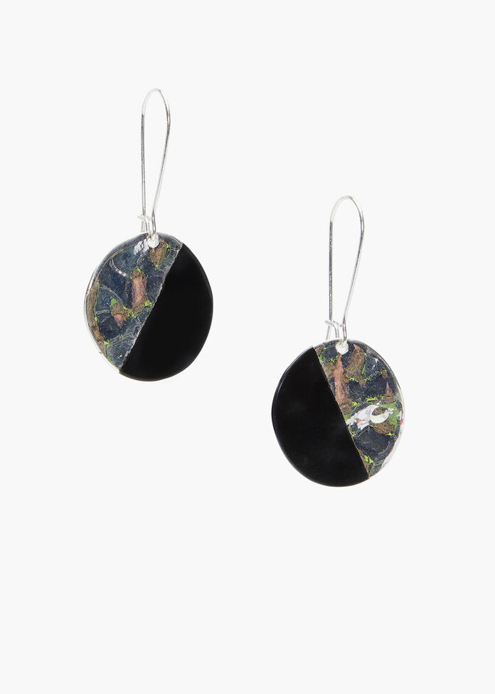 Dipped Disc Earrings, , hi-res