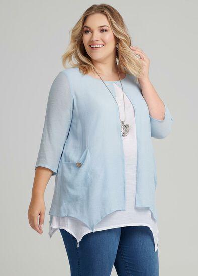 Plus Size Misty Layered Tunic