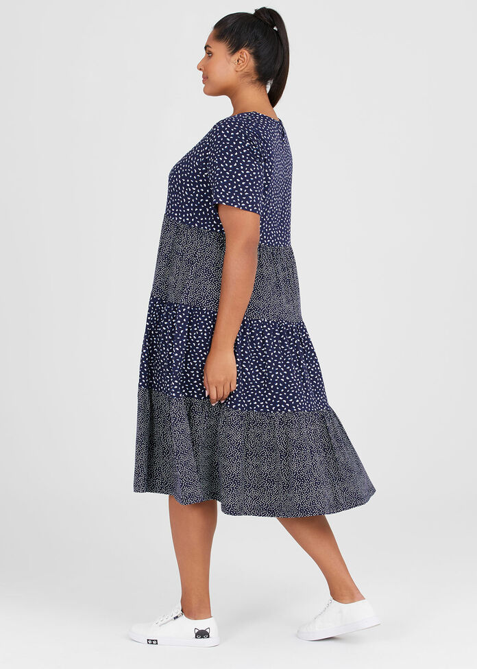 Organic Cotton Spot Dress, , hi-res