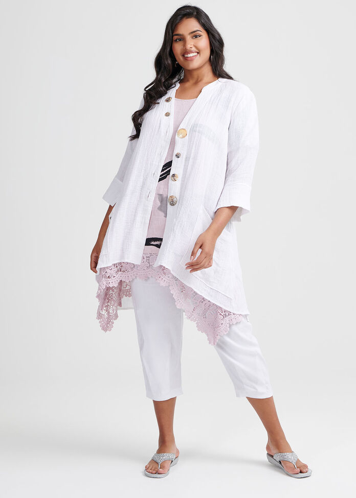 Linen Botanica Tunic, , hi-res