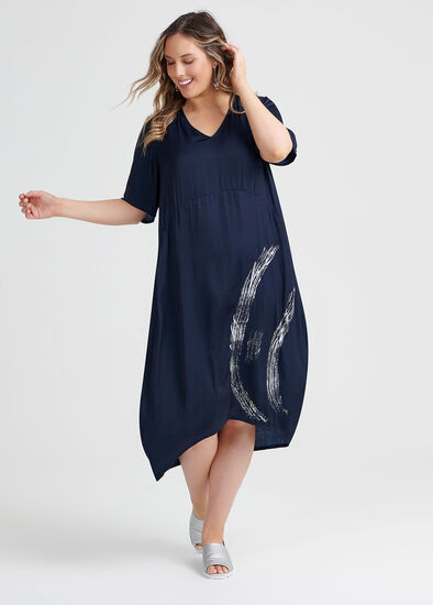 Plus Size Luxe Blue Lady Dress