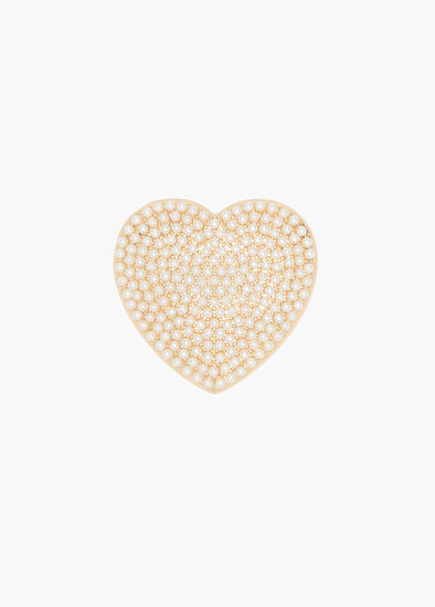 Pearly Heart Brooch