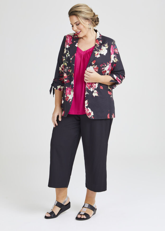 Wild Rose Linen Lined Jacket, , hi-res