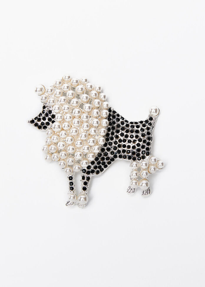 Walk The Dog Brooch, , hi-res