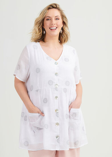 Plus Size Going In Circles Tunic