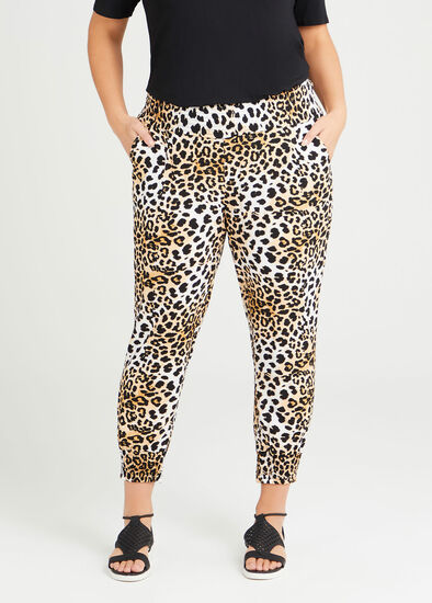 Plus Size Natural Animalia Pull On Pant