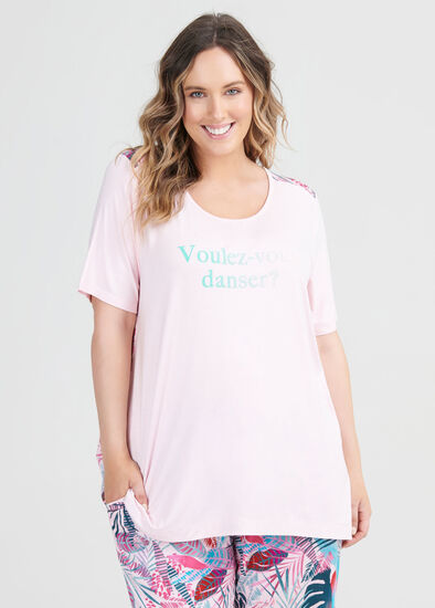 Plus Size Bamboo Danser Pj Top