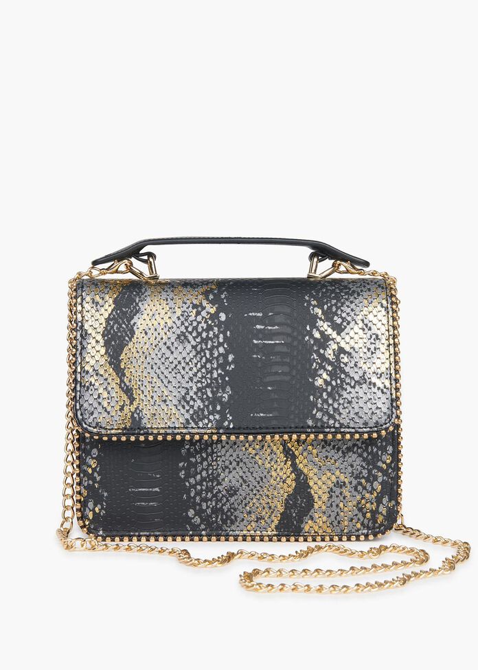 Stella Snake Metallic Bag, , hi-res