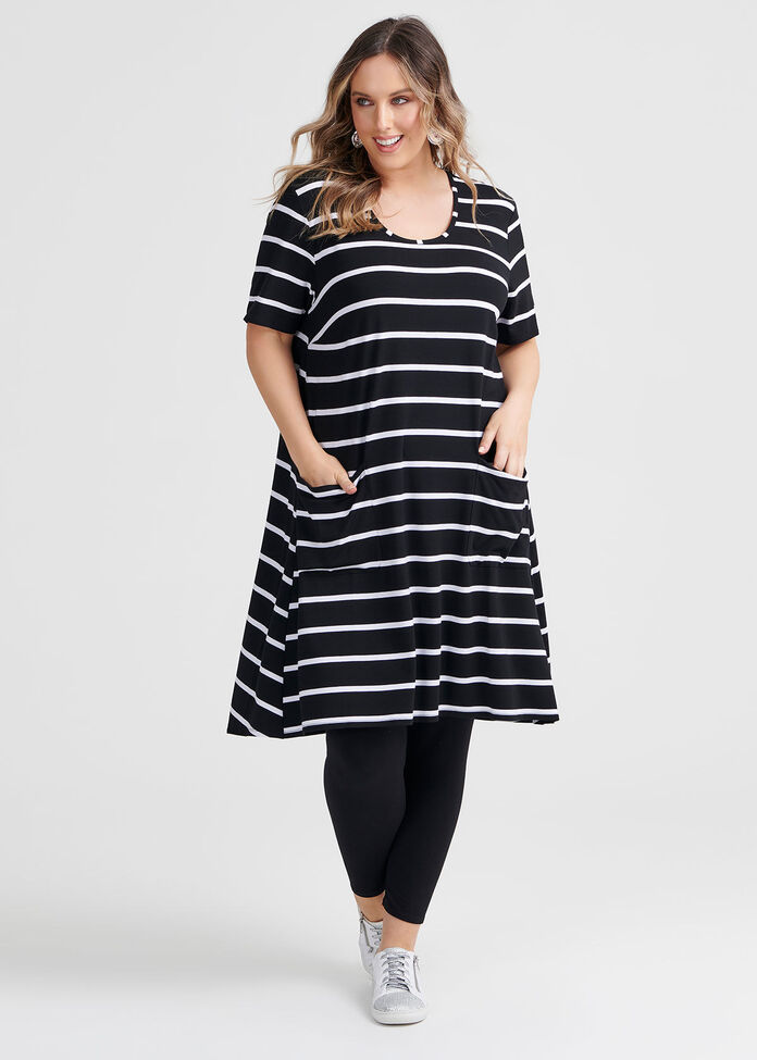 Beaucoup Stripe Dress, , hi-res