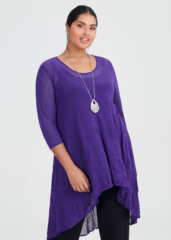 Shayda Mesh Tunic, , hi-res