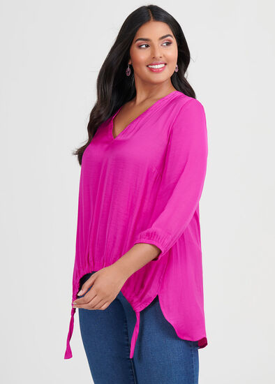 Plus Size Luxe Tie Top