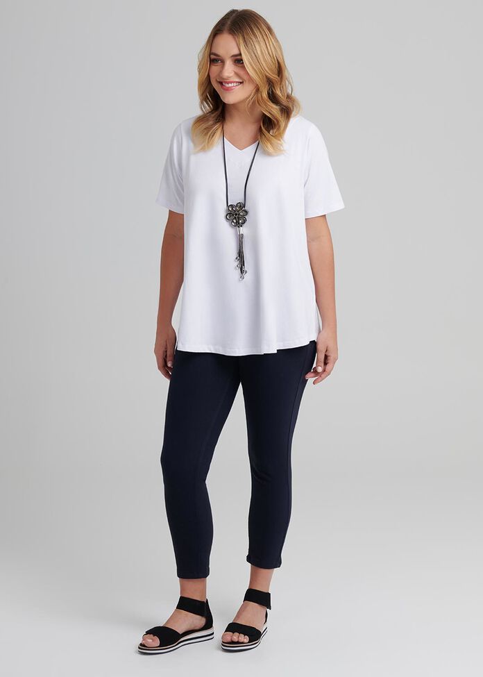 V Neck Swing Tee, , hi-res