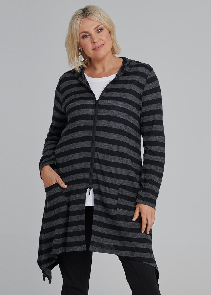 Aspen Stripe Cardi, , hi-res